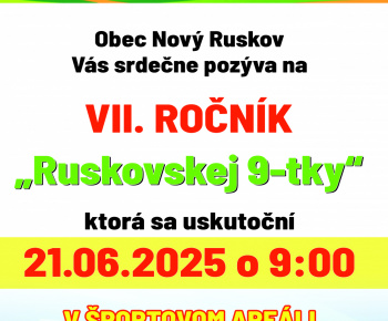 Aktuality / Pozvánka na VII. ročník ’’Ruskovskej 9-tky’’ - foto