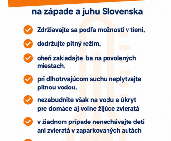 Aktuality / POZOR NA VYSOKÉ TEPLOTY ! - foto