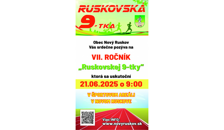 Pozvánka na VII. ročník ’’Ruskovskej 9-tky’’